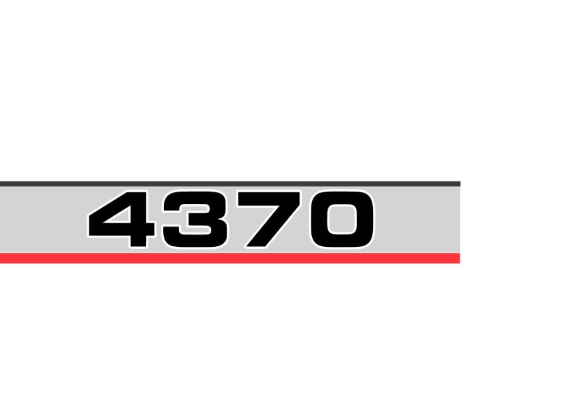 4370 Tractor - Decal Fits Iseki - Farming - Stickers Aftermarket