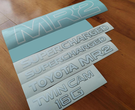 MR2 MK1 AW11 Decal - Fits MR2 84-88 - TwinCam 16G Supercharged Sticker