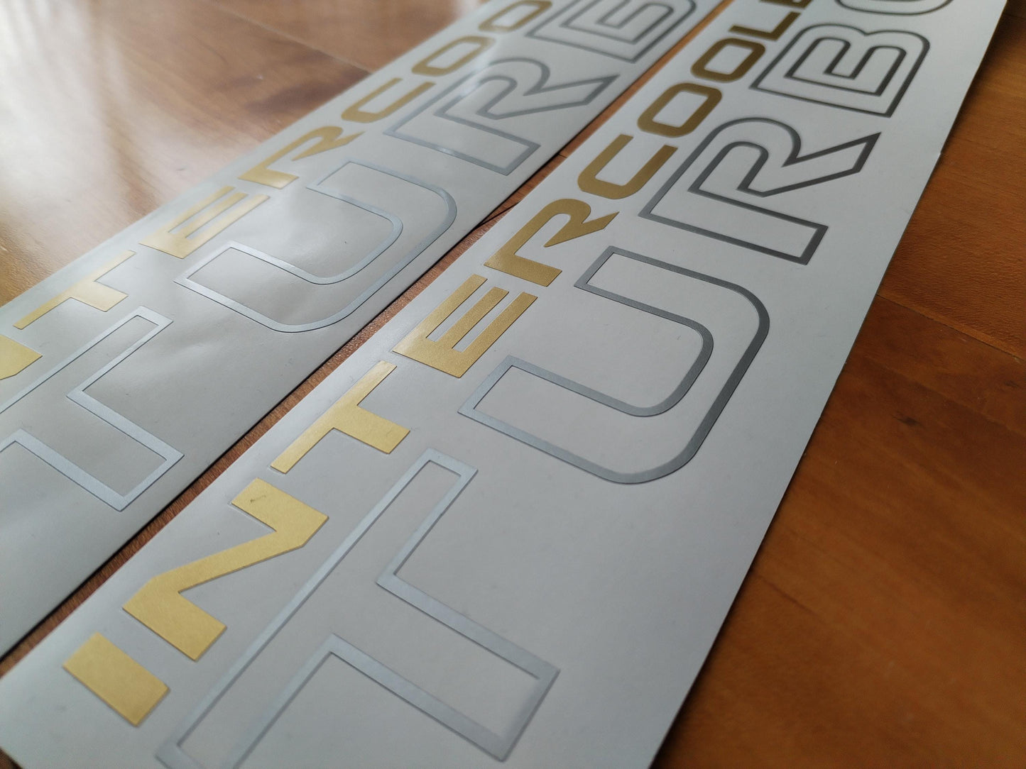 MK1 Pajero Side Decals OEM Look (Gold) - Fits Mitsubishi Intercooler Turbo -Reproduction Sticker Montero