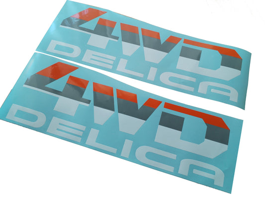 Decals Delica L300 4x4 - Off Road 4WD Van Aftermarket Stickers