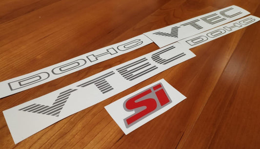 Side Rear emblem Si Dohc Vtec - Fits Civic 99-00 - Resin Vinyl Aftermarket Sticker