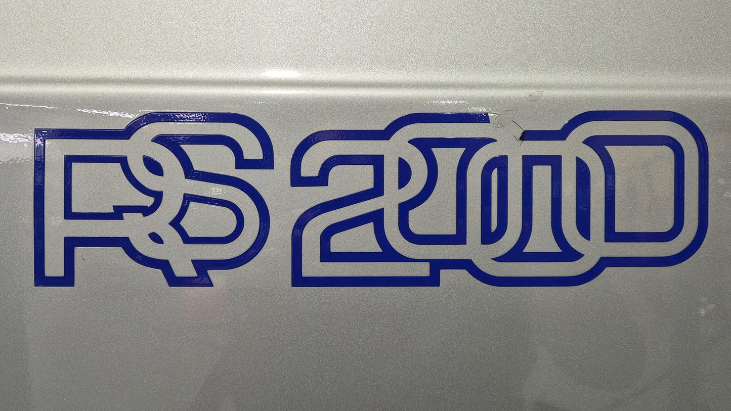 RS 2000 Rear and Side Stickers - Fits Escort RS2000 Decals