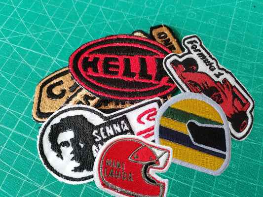 Motorsport Patches - Rally 4x4 Ayrton Niki One Life Sports Iron On Sew - Car Racing Jacket Jeans