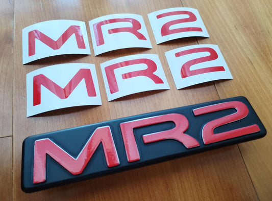 MR2 MK2 rear badge overlay Decal - Fits MR2 SW20 89-99 (Zenki)
