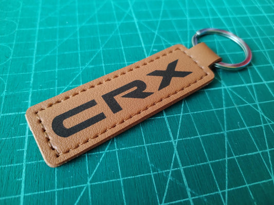Keychain CRX - Laser Engraved Leather - CR-X Keyring