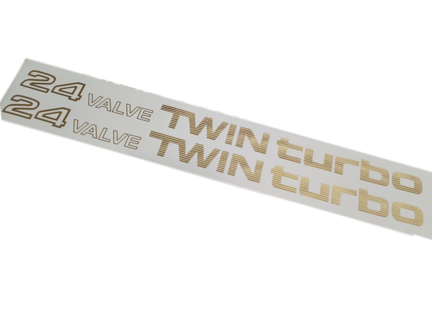 24 Valve Twin Turbo - Fits Supra Soarer 1G-GTE 7M-GTE 1JZ - Striped Sticker Reproduction