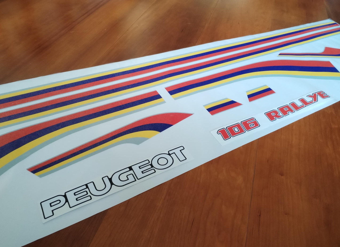 106 Rallye S1 - Fits Peugeot - Reproduction Decal Sticker Kit Full Set