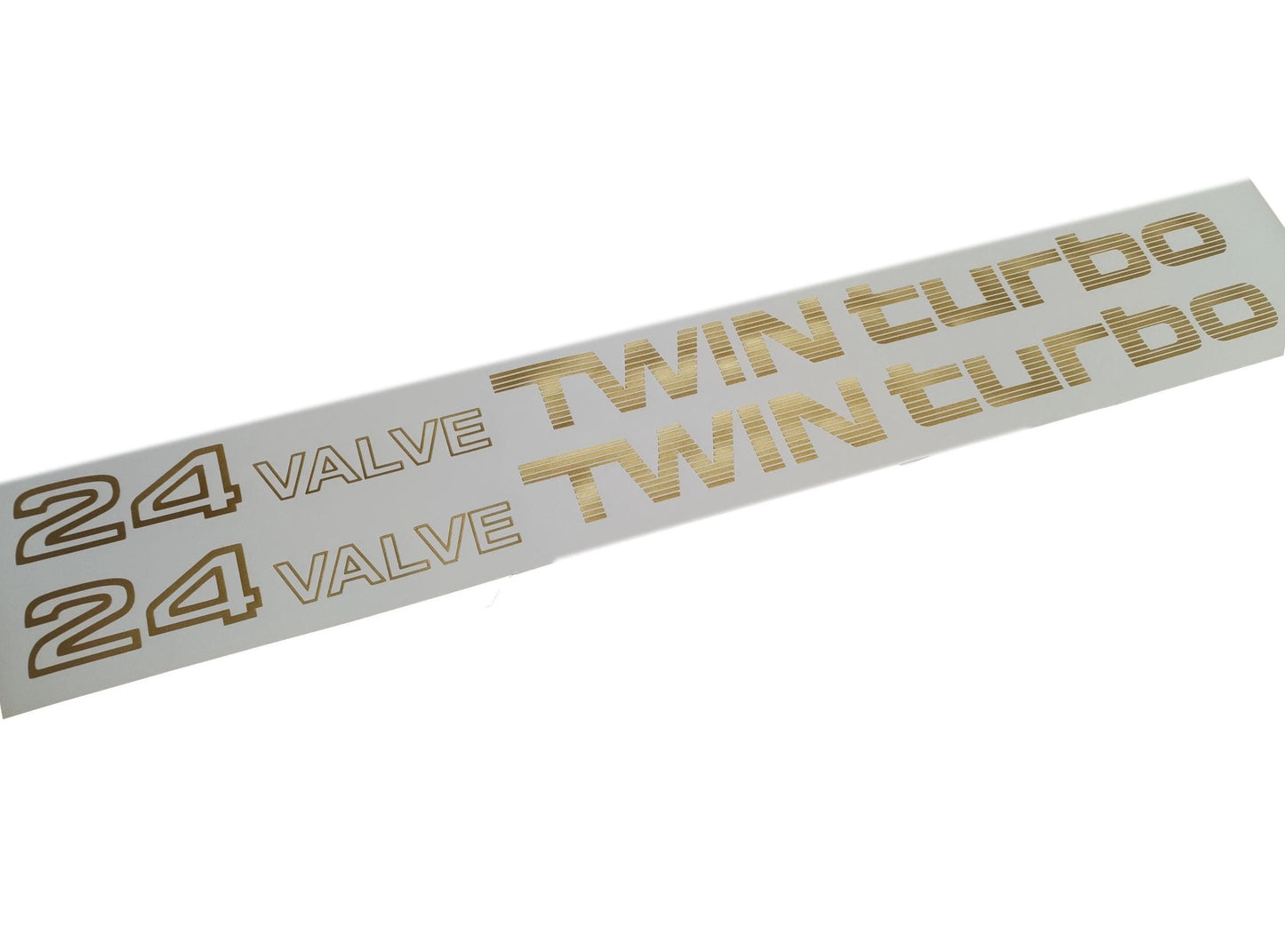 24 Valve Twin Turbo - Fits Supra Soarer 1G-GTE 7M-GTE 1JZ - Striped Sticker Reproduction