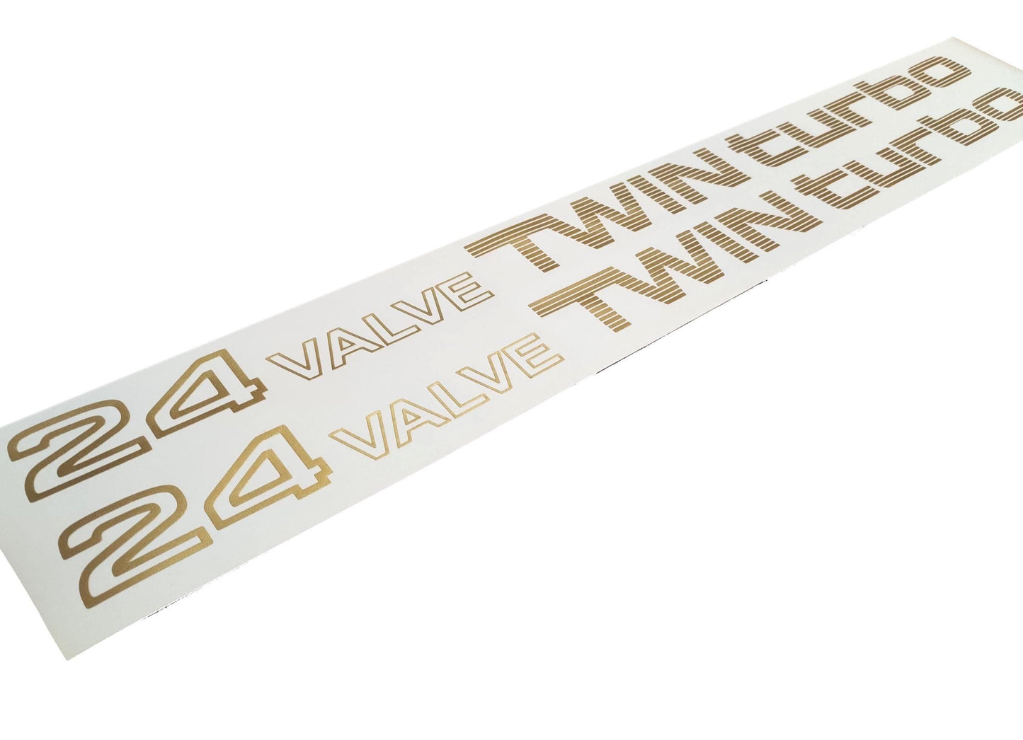 24 Valve Twin Turbo - Fits Supra Soarer 1G-GTE 7M-GTE 1JZ - Striped Sticker Reproduction