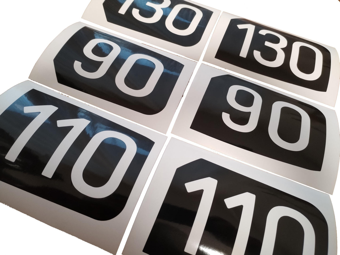 Side Vent Sticker 90 110 130 - Fits Defender 2020 2023 -  Compatible Aftermarket Decals