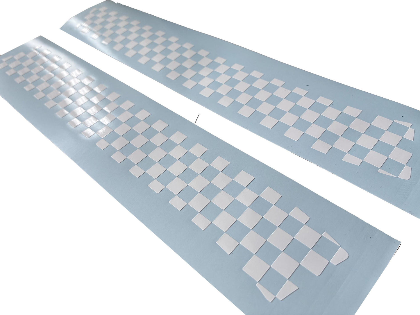 Classic Mini Cooper - Bonnet Checkered Hood Stripes - Aftermarket Decal Sticker