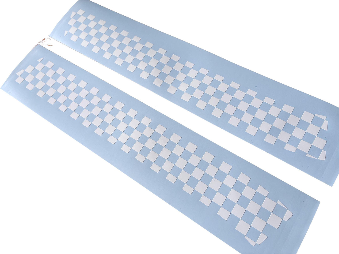 Classic Mini Cooper - Bonnet Checkered Hood Stripes - Aftermarket Decal Sticker