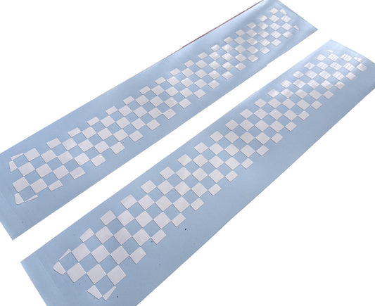 Classic Mini Cooper - Bonnet Checkered Hood Stripes - Aftermarket Decal Sticker