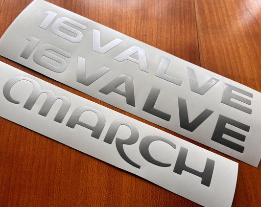 Micra March Impul - 1.3 Side Rear Decals - Fits MK2 K11 SuperS - Reproduction Stickers