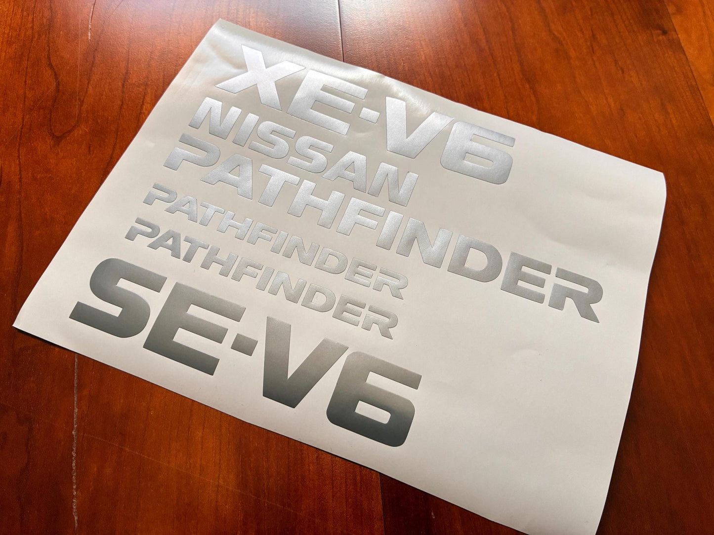 Pathfinder XE-V6 SE-V6 Rear Stickers - Fits Pathfinder 4x4 - Aftermarket Stickers