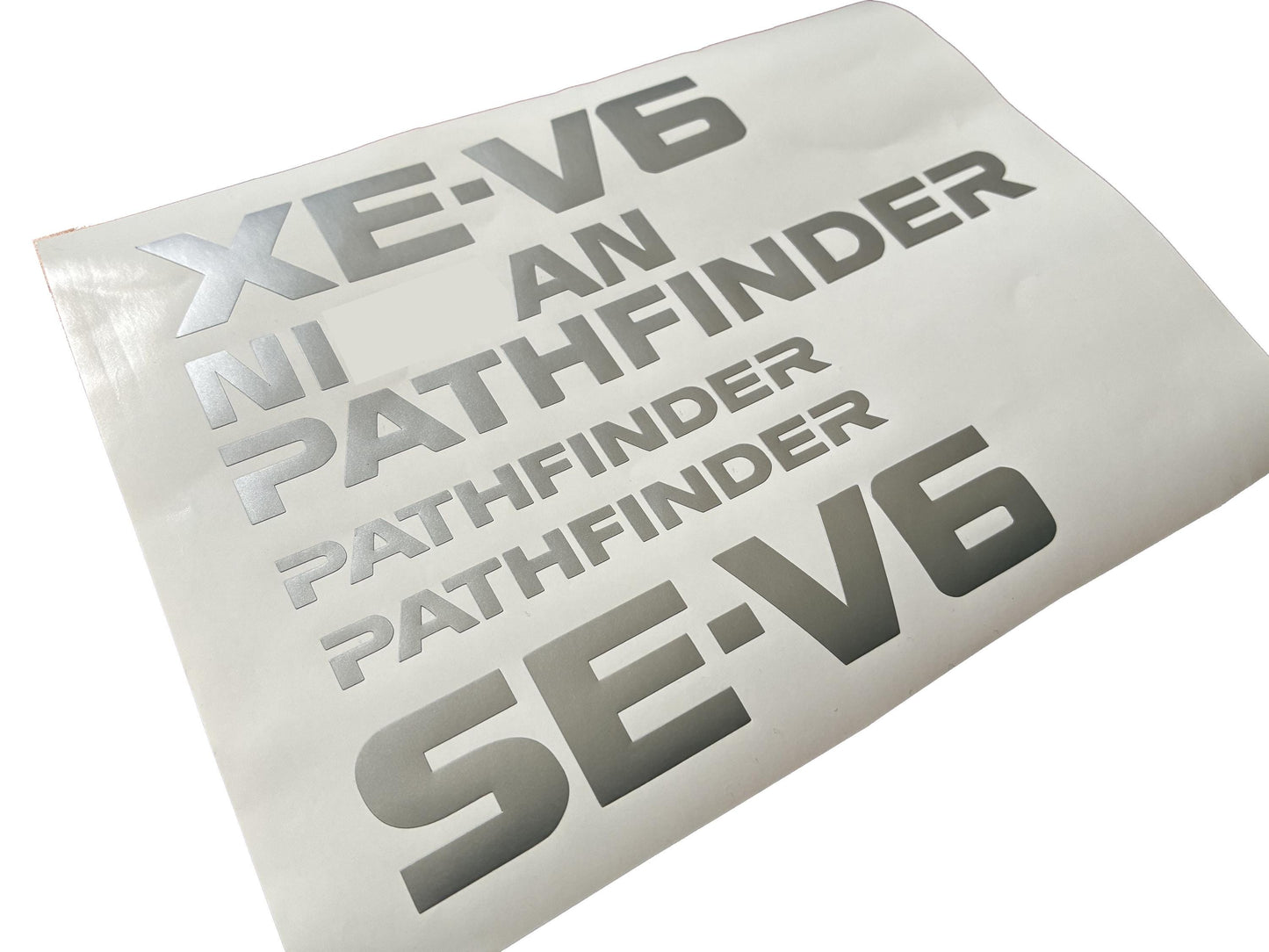 Pathfinder XE-V6 SE-V6 Rear Stickers - Fits Pathfinder 4x4 - Aftermarket Stickers