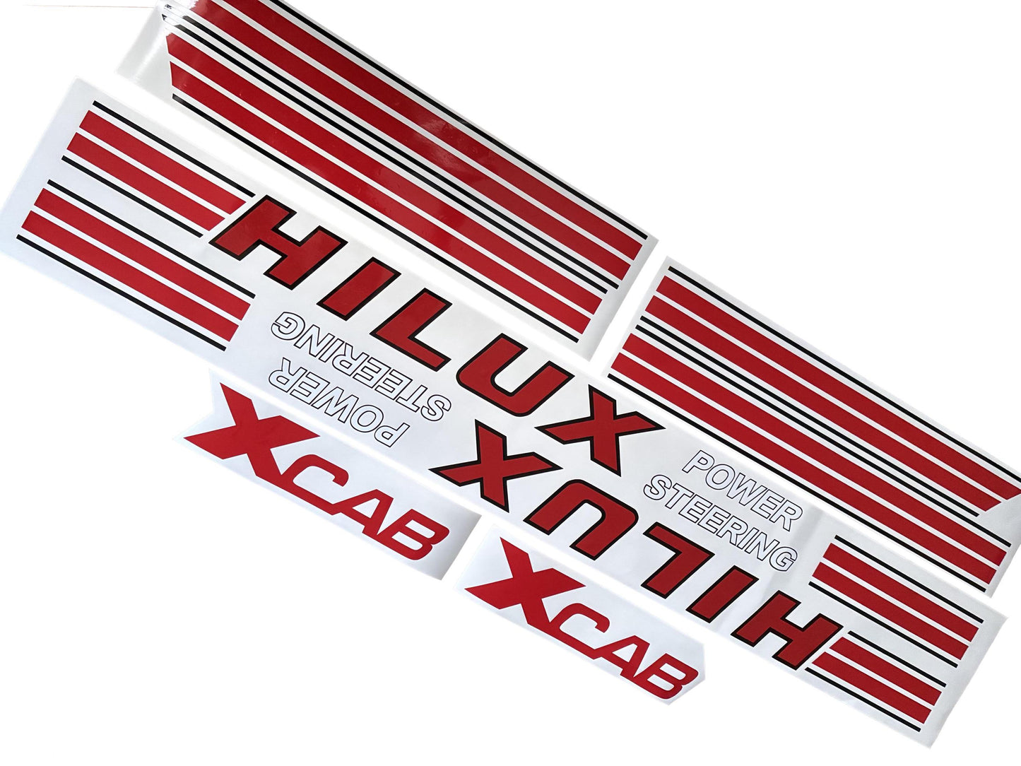 Side Stickers Stripe Hilux - Fits Hilux Pickup 4wd Xcab - 4x4 off road - Aftermarket Decal