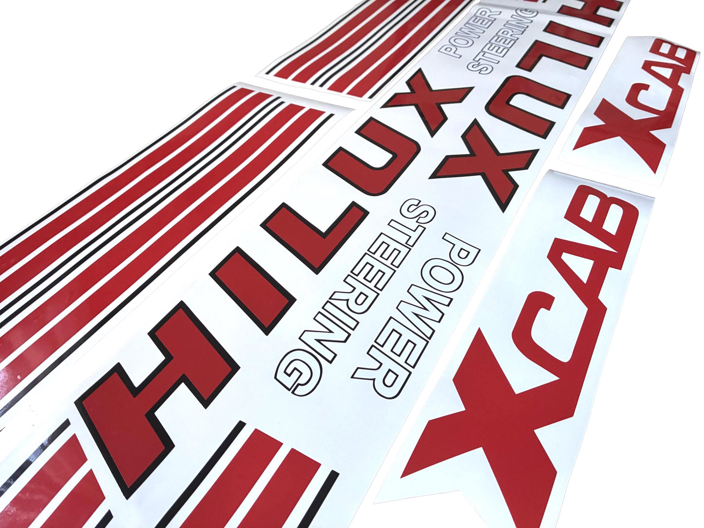 Side Stickers Stripe Hilux - Fits Hilux Pickup 4wd Xcab - 4x4 off road - Aftermarket Decal