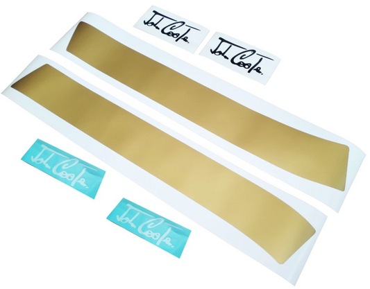 Classic Stripes Fits Mini Cooper Bonnet tripes - Matte Gold Sticker Aftermarket