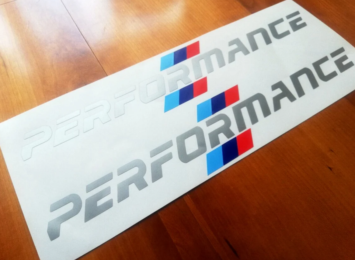 2x M Performance Side Decals - Fits BMW F33 E46 420i 123d M2 M3 M4 - Sticker