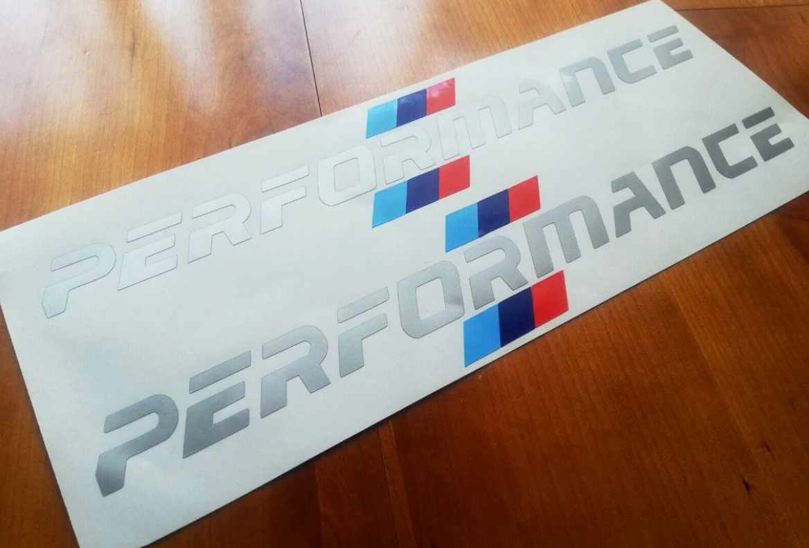 2x M Performance Side Decals - Fits BMW F33 E46 420i 123d M2 M3 M4 - Sticker