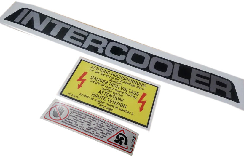 Polo G40 - Intercooler - High Voltage Decal Ladeluft Gekuhlt - Fits VW MK3 - Reproduction Sticker