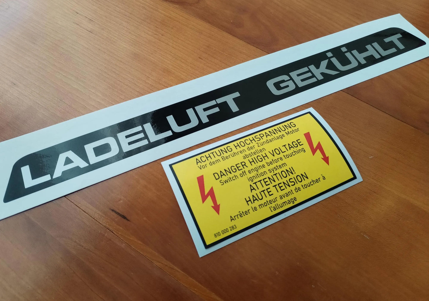 Polo G40 - Intercooler - High Voltage Decal Ladeluft Gekuhlt - Fits VW MK3 - Reproduction Sticker