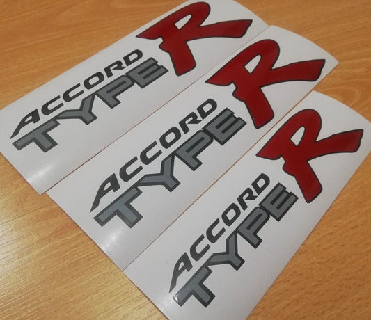 Side Panels - Accord Type R - h22 b18 k20 b16 Reproduction Decal / Stickers