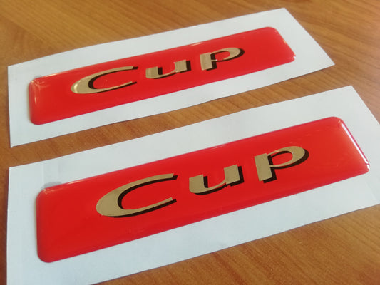 Saxo CUP - Side Emblems - Fits Citroen - Reproduction Decals / Domed Sticker