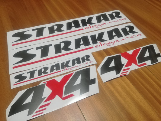 Decals Strakar Elegance L200 - Fits Mitsubishi 4x4 AWD Dakar - Reproduction Sticker
