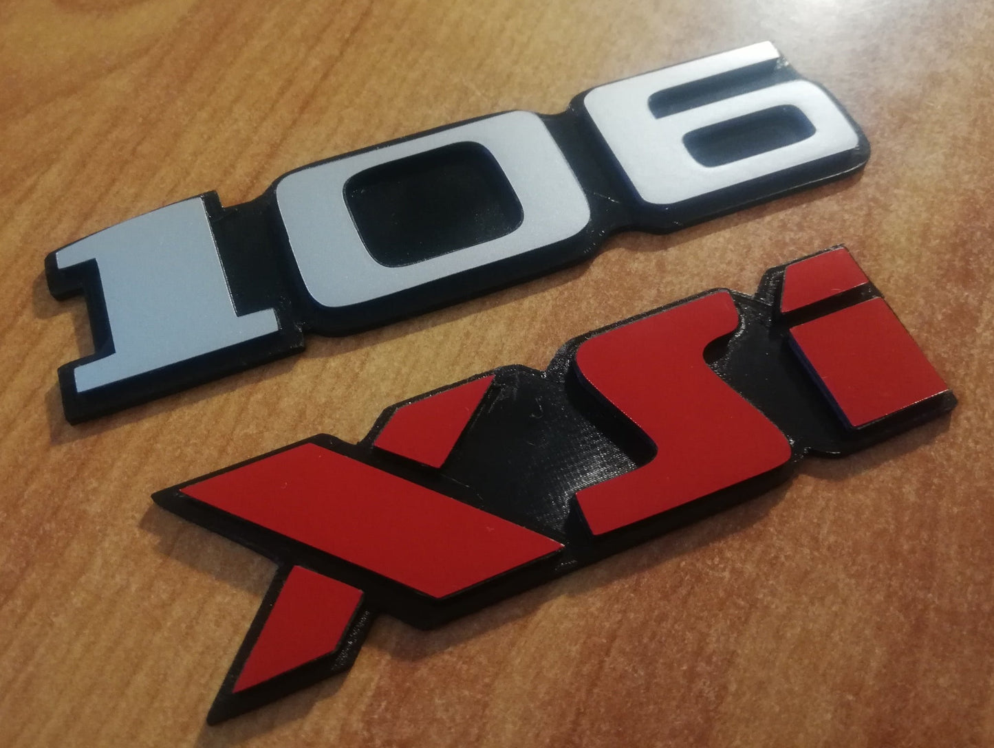 Peugeot 106 XSI - Rear Emblem - Fits Peugeot 106 - Reproduction 3D Badge