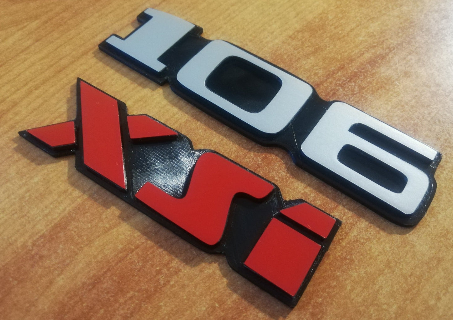 Peugeot 106 XSI - Rear Emblem - Fits Peugeot 106 - Reproduction 3D Badge