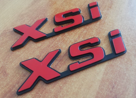 2x XSI Side Reproduction 3D Emblem - Fits Peugeot - Door Emblem - Badge