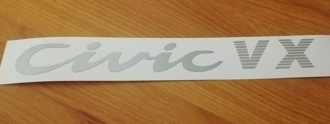 Civic 92-95 Hatchback EG - Rear Stickers - VTi LSi Ex DXi Lx Vx Cx Sir Esi GLi Si
