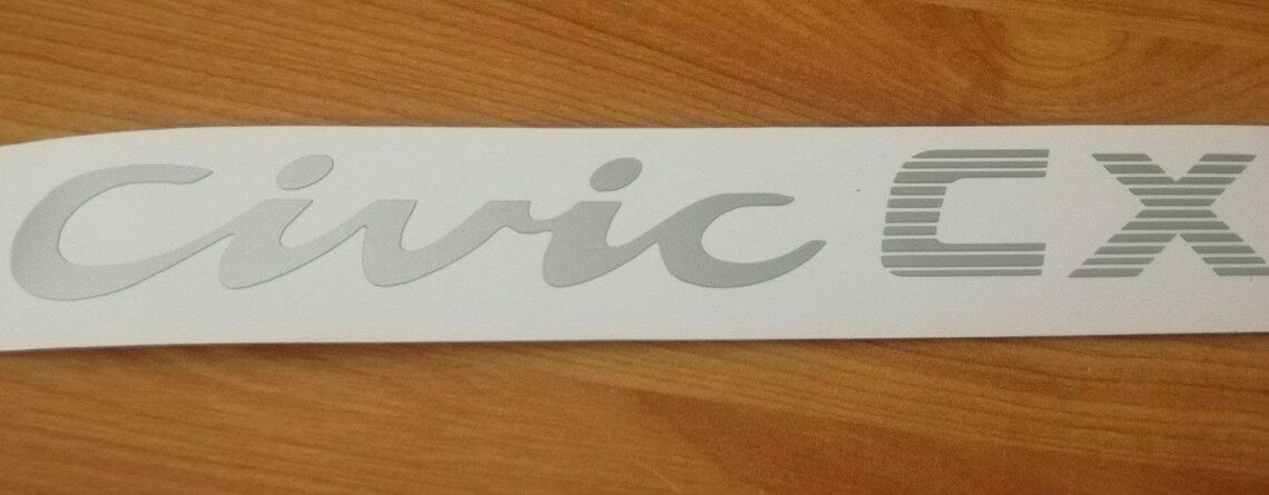 Civic 92-95 Hatchback EG - Rear Stickers - VTi LSi Ex DXi Lx Vx Cx Sir Esi GLi Si