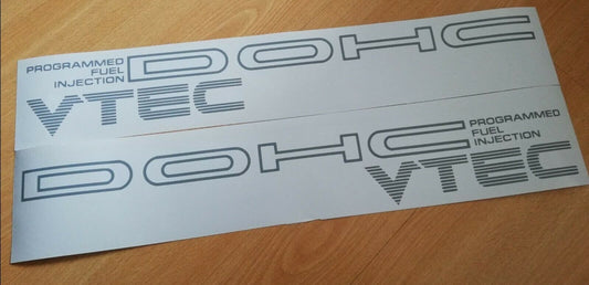 EF Civic CRX Side Sticker - 88-91 - DOHC Pgmfi Vtec Decal - Fits Civic Ee/Ed Crx
