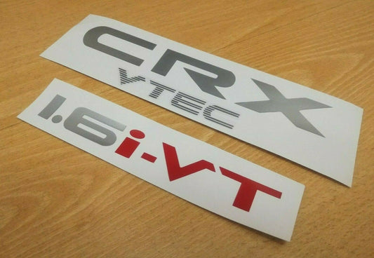 CRX Vtec iVT - 1.6i-VT - Fits CRX ED9 / ED8 / EE9 - Rear Reproduction Decal
