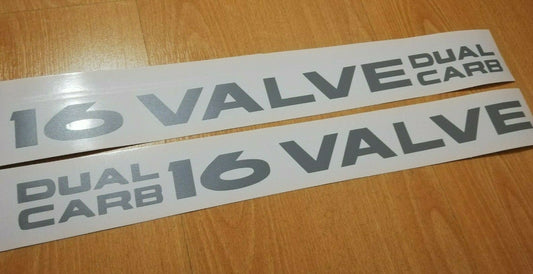 DUAL Carb 16 Valve - Fits Civic EF CRX 88-91 Side Decals / Stickers