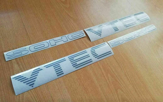 SOHC VTEC - Fits Civic Si B16 D16 EJ Eg Em1 Side Decals / Stickers - 15" - 40cm
