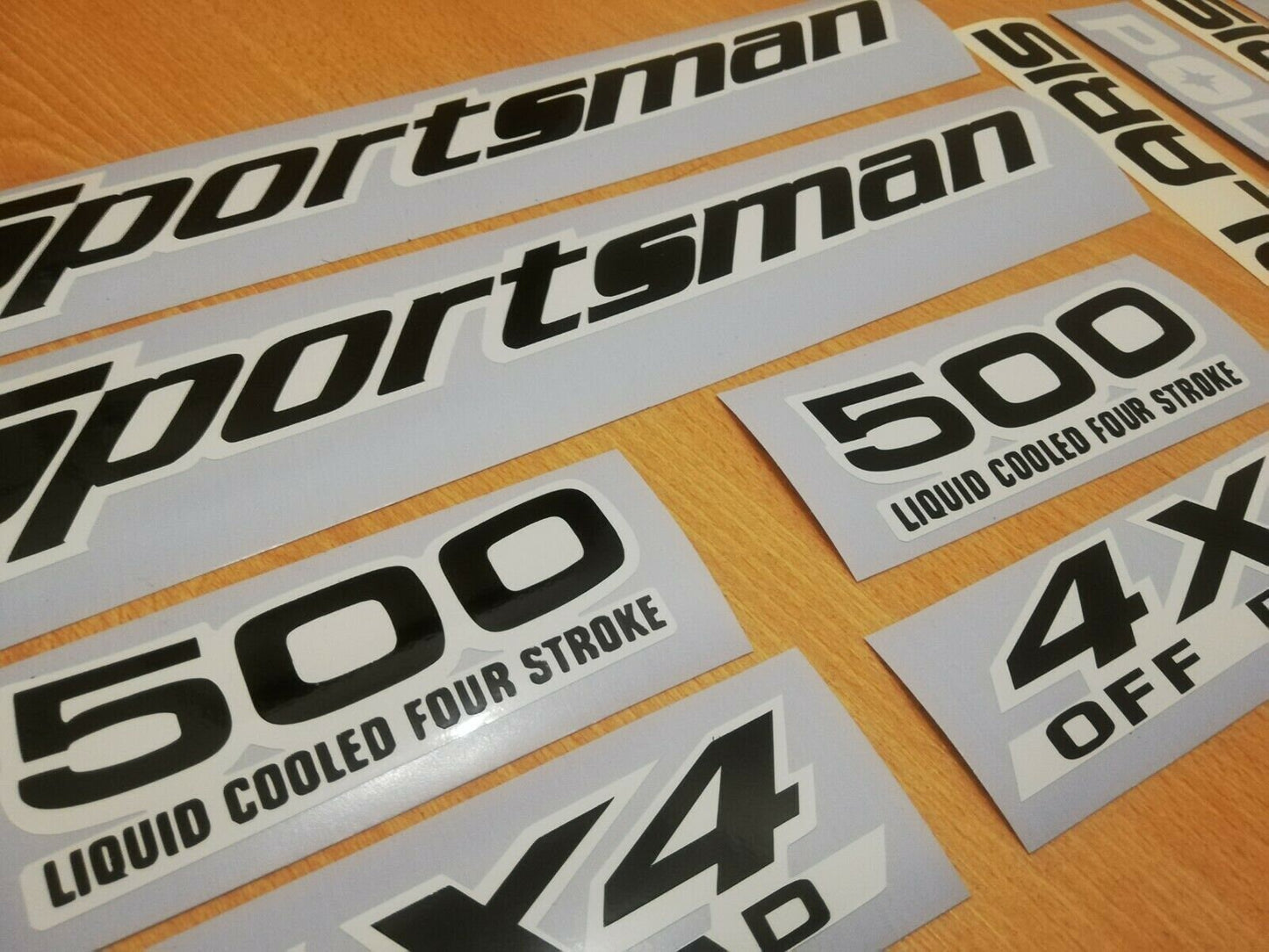 Sportsman Sticker Fits Polaris 500 4x4 - ATV - Reproduction Decals Kit (White)