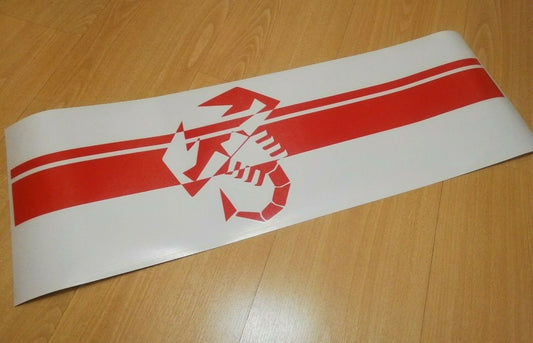 Stripe Hood Scorpion - Fits Fiat 500 Abarth Punto Uno - Decals / Sticker