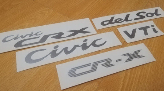 Civic CRX Delsol VTi - Stickers Decal Kit - Fits Del Sol - D Series D16 B16 ESI