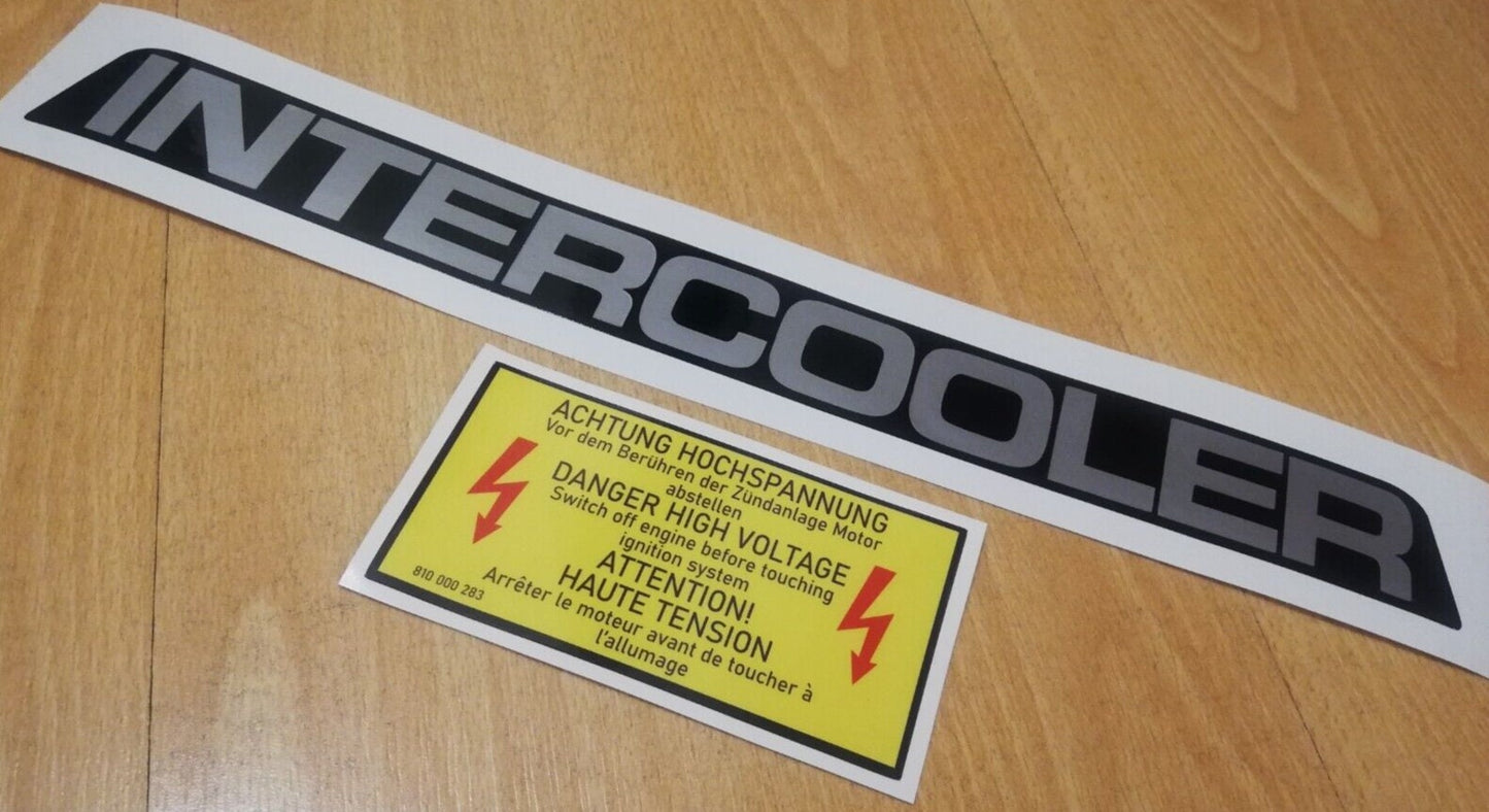 Polo G40 - Intercooler - High Voltage Decal - Fits VW MK3 - Reproduction Sticker