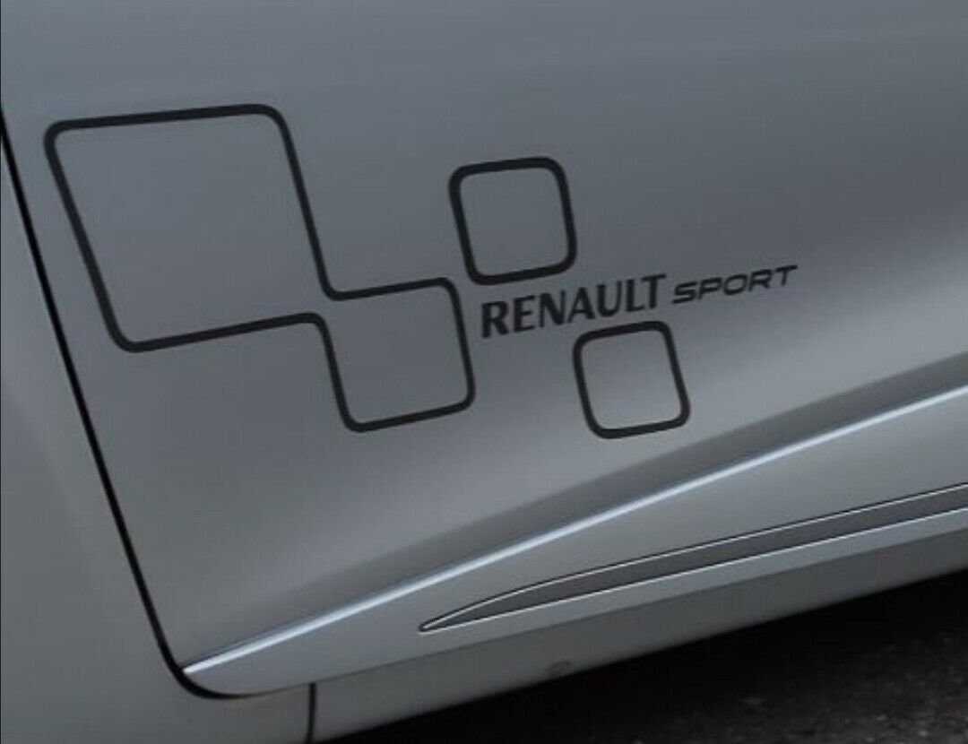 Sport Megane Clio RS - 2x Sticker - Fits Renault - Decals / Sticker Kit