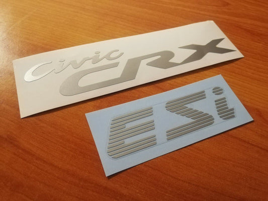 CRX Delsol ESI Rear Stickers Kit - Fits Del Sol CRX