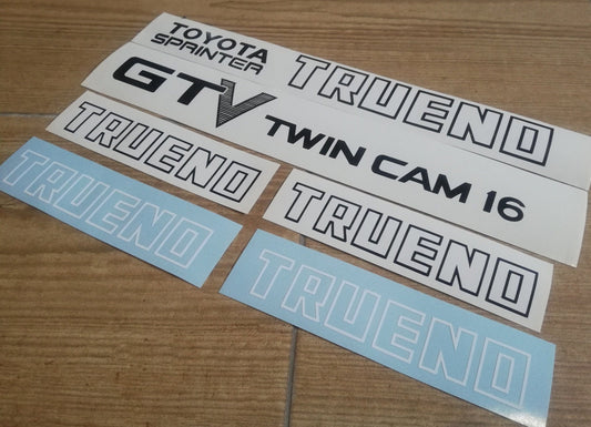 AE86 Corolla GTV - Fits Trueno Twin Cam 16 Sprinter - Sticker Reproduction Decal
