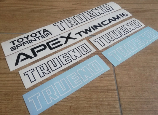 AE86 Corolla Apex - Fits Trueno Twin Cam 16 Sprinter - Sticker Reproduction Decal