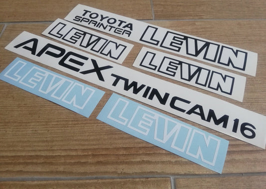 AE86 Corolla Levin - Fits Apex Twin Cam 16 Sprinter - Sticker Reproduction Decal