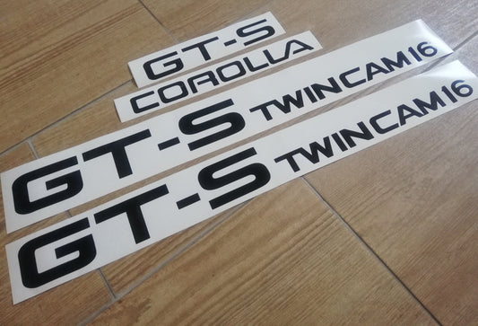 AE86 Corolla GTS - Fits GT-S Twin Cam 16 Sprinter - Sticker Reproduction Decal