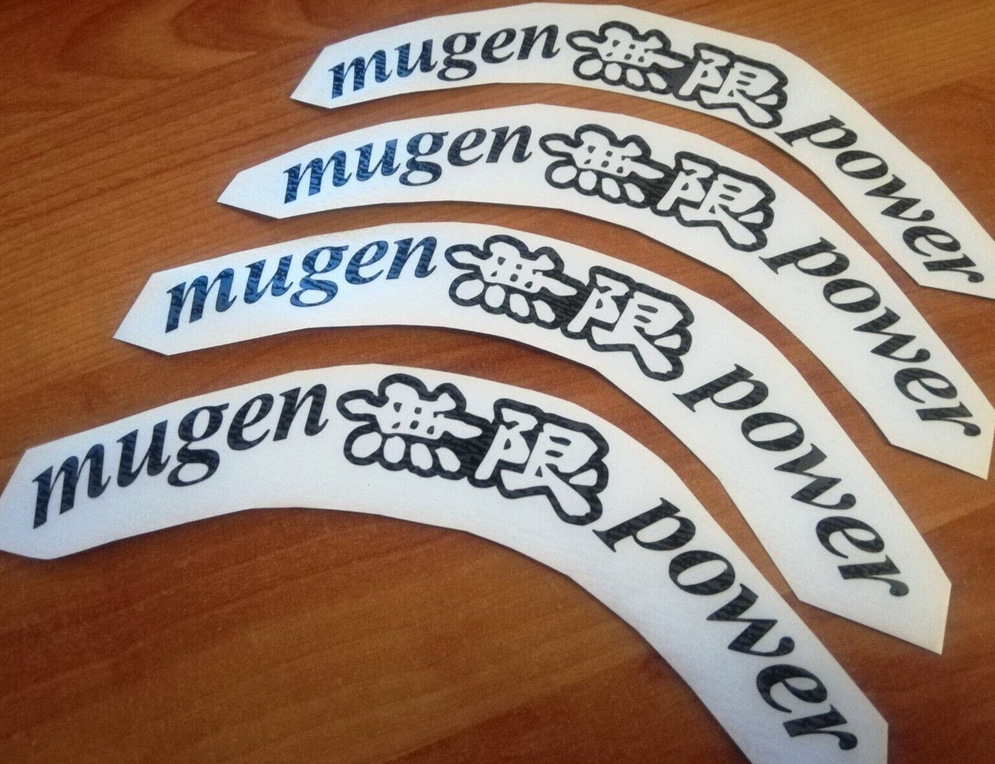 4x Mugen Power CF-48 Wheels Sticker kit - Fits Civic CRX - Reproduction